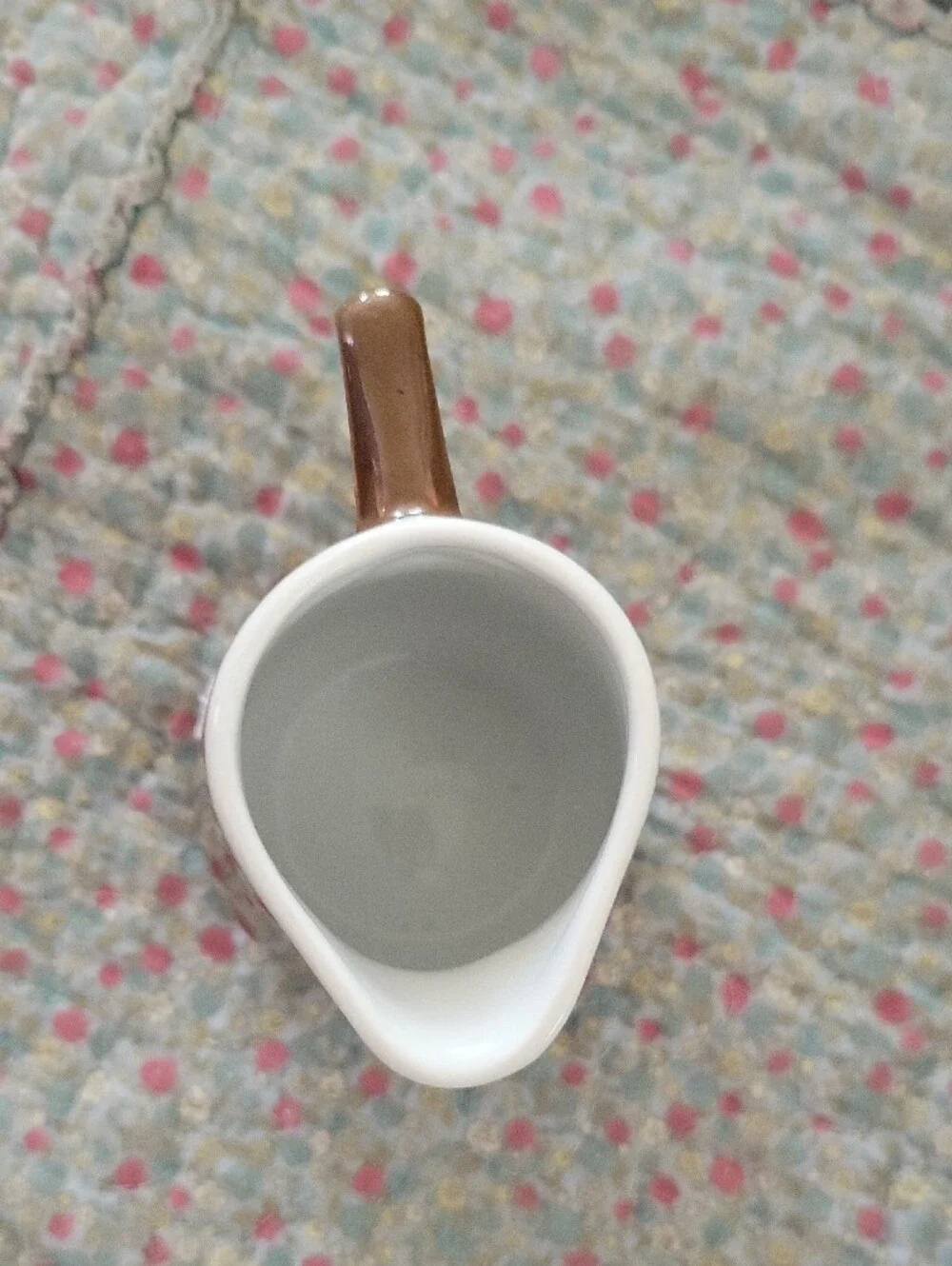 Vintage SPM Walküre Bayreuth Brown Porcelain Metallic Lustre Creamer Pitcher